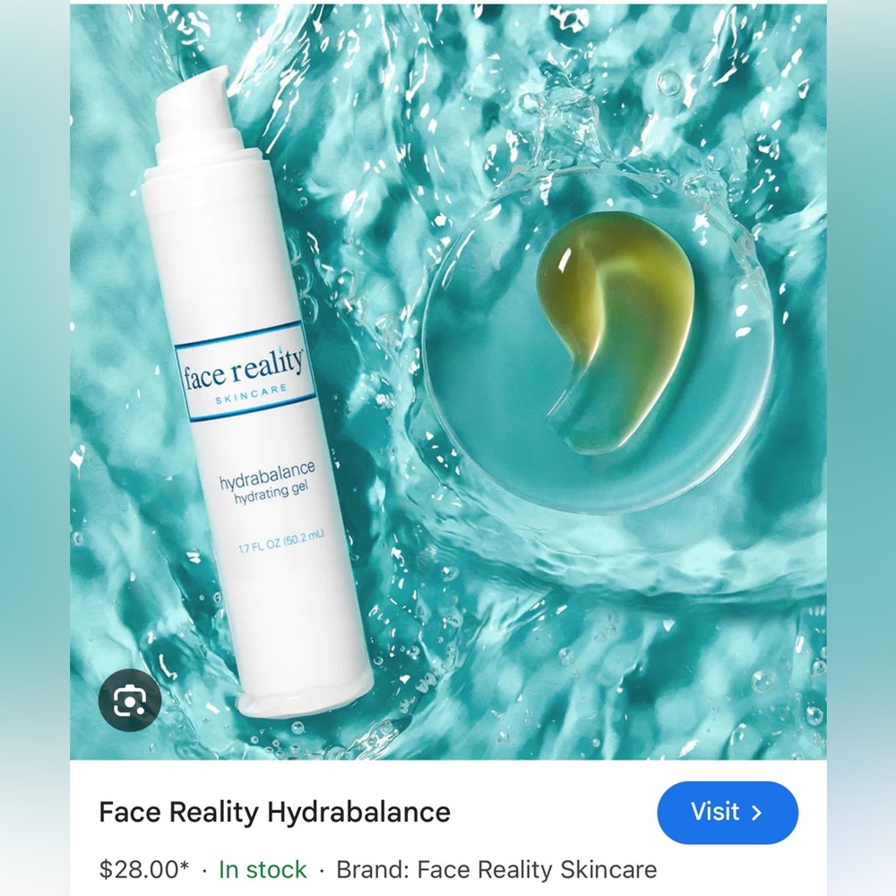 Face Reality skincare hydrabalance hydrating gel